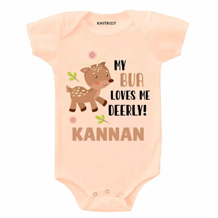 My Bua Loves Me Deerly! Onesie (Peach)