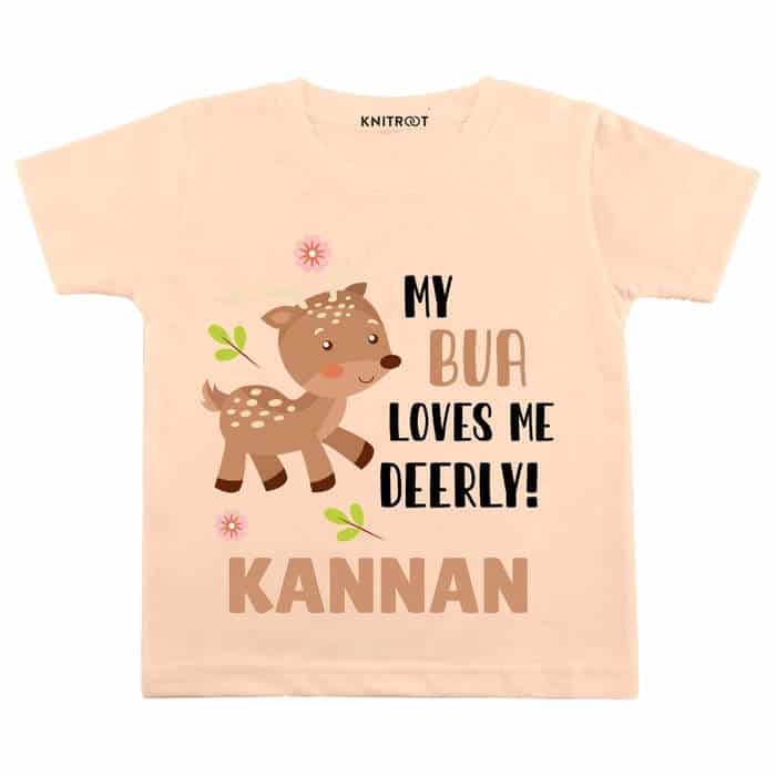 My Bua Loves Me Deerly! Tshirt (Peach)