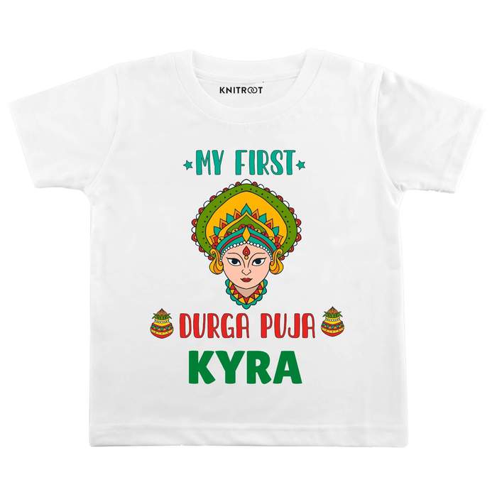 My First Durga Puja 3 T-shirt