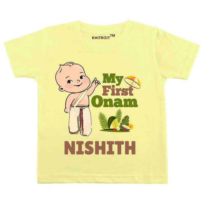 My First Onam Tshirt (Yellow)