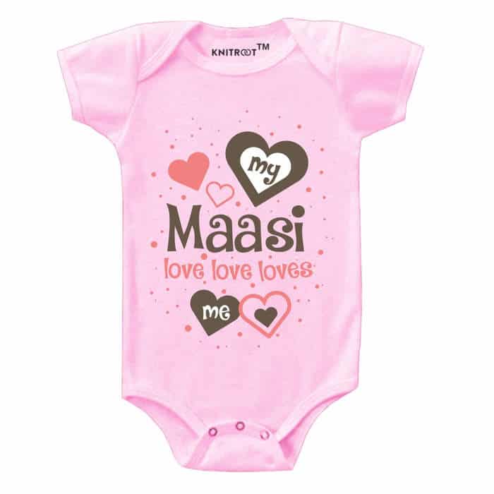 My Maasi Love Love Loves Me Onesie (Pink)