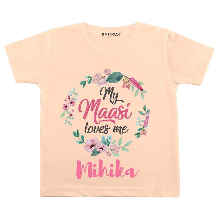 My Maasi Loves Me Tshirt (Peach)