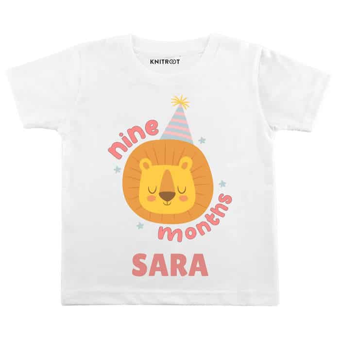 Nine Month Lion Theme T-shirt