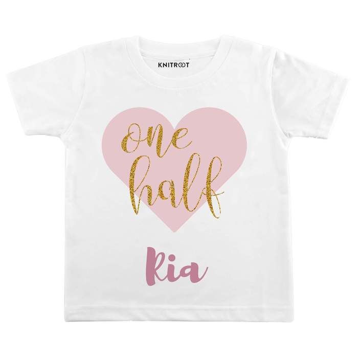 One Half Heart Design TEES