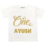 happy one year baby t shirt