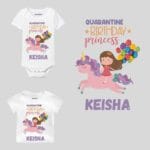 Quarantine Birthday Princess Baby Outfit