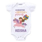 Quarantine Birthday Princess Baby Outfit