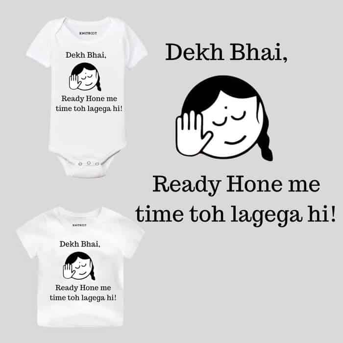 Ready Hone Me Time Toh Lagega Hi! Baby Wear navratri dress or baby girl