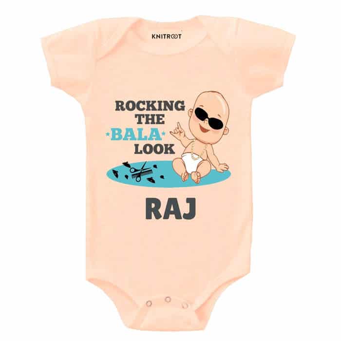 Rocking The Bala Look Onesie (Peach)