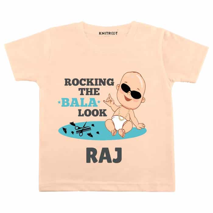Rocking The Bala Look Tshirt (Peach)