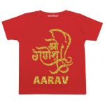 Shree Ganesh Printed glitter cvr