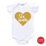 Six Month Heart Baby Wear