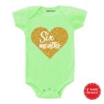 Six Month Heart Baby Wear