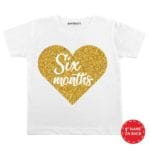 Six Month Heart Baby Wear