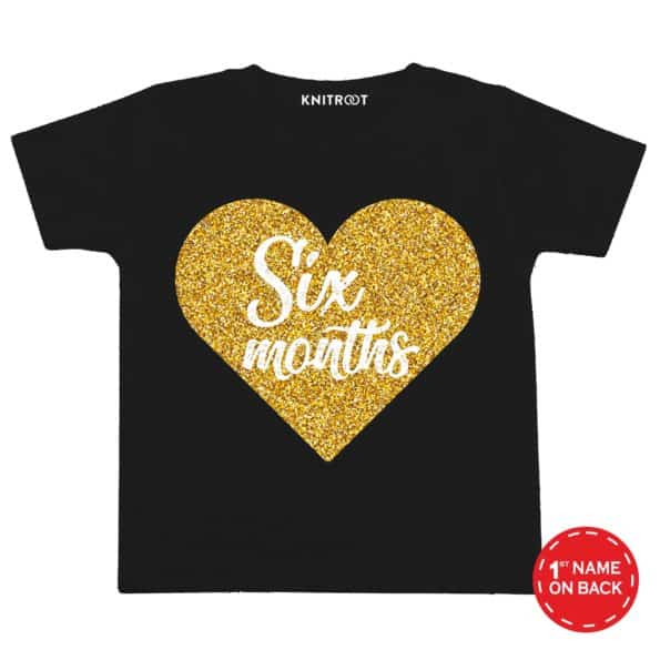 Six Month Heart T-Shirt (Black)
