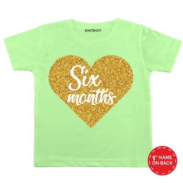 Six Month Heart T-Shirt (Green)