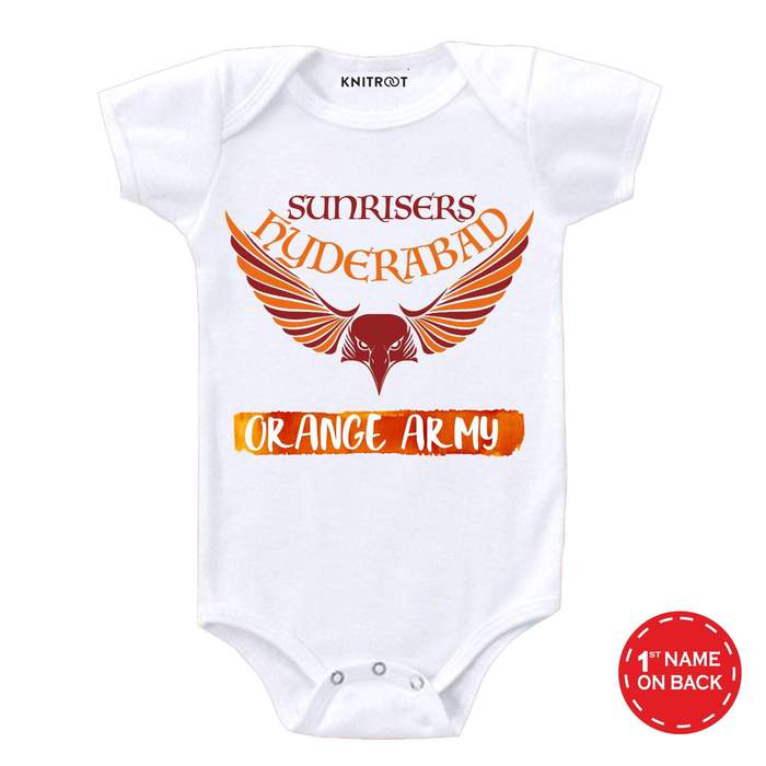 Sunrisers Hyderabad baby onesie