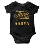 Three Month Glitter Theme Baby Wear