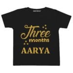 Three Month Glitter Theme Baby Wear