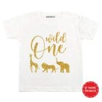 Wild One Animal Glitter T-Shirt (Black)