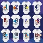 monthly set of 12 onesie