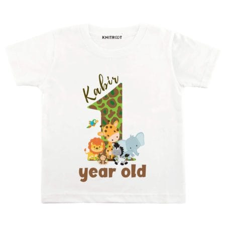 1 Year Animals Theme TEES