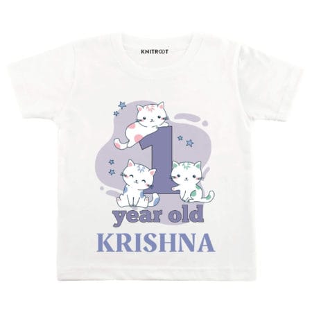 1 Year Cat Theme TEES