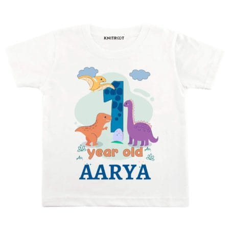 1 Year Dinosaur Theme TEES