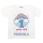 1 Year Rainbow Theme TEES