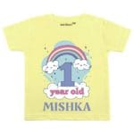 1 Year Rainbow Theme TEES