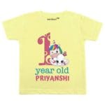 1 Year Unicorn Theme TEES