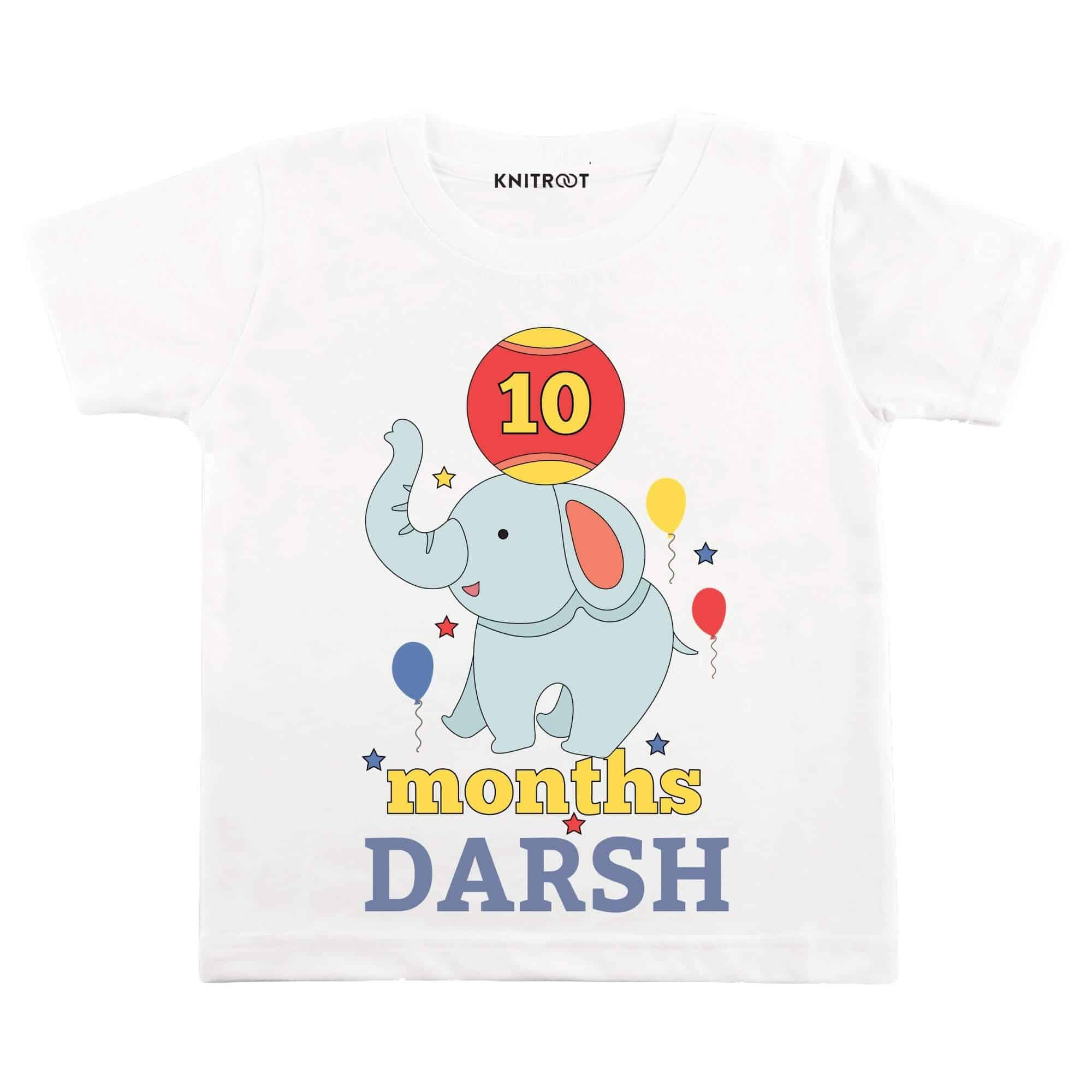 10 Months Elephant T-shirt