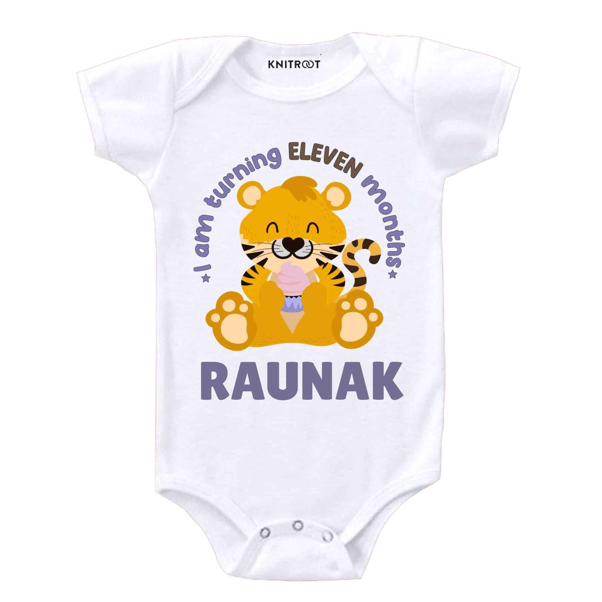 11 Months Tiger Onesie