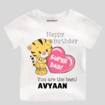 Happy Birthday Super Dad Baby Wear
