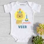 Happy 1 Month Birthday Baby Wear