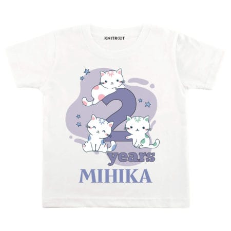 2 Years Cat Theme TEES