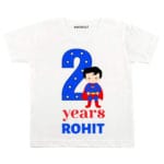 2 Years Superhero Theme TEES