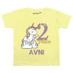 2 Years Unicorn Theme TEES