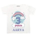 3 Years Rainbow Theme TEES