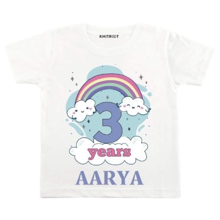 3 Years Rainbow Theme TEES