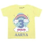 3 Years Rainbow Theme TEES