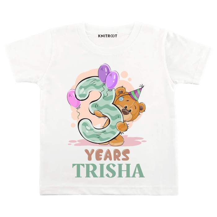 3 Years Teddy Theme TEES