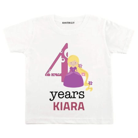4 Years Princess Theme TEES