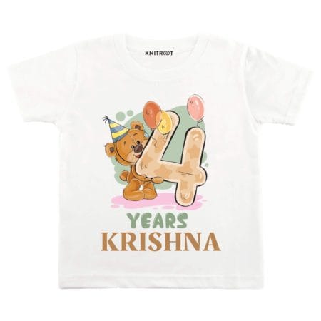 4 Years Teddy Theme TEES