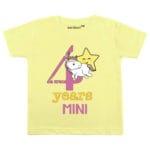 4 Years Unicorn Theme TEES