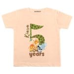 5 Years Animals Theme TEES