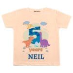 5 Years Dinosaur Theme TEES