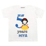 5 Years Princess Theme TEES