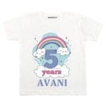 5 Years Rainbow Theme TEES