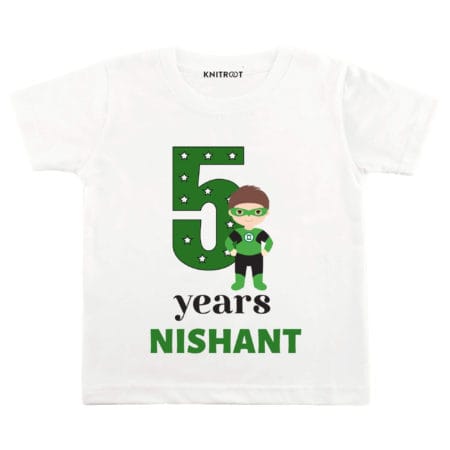 5 Years Superhero Theme TEES